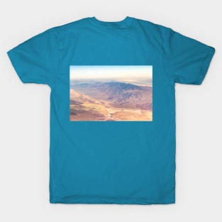 Bird's Eye View of Desert and Mountains from Flight T-Shirt